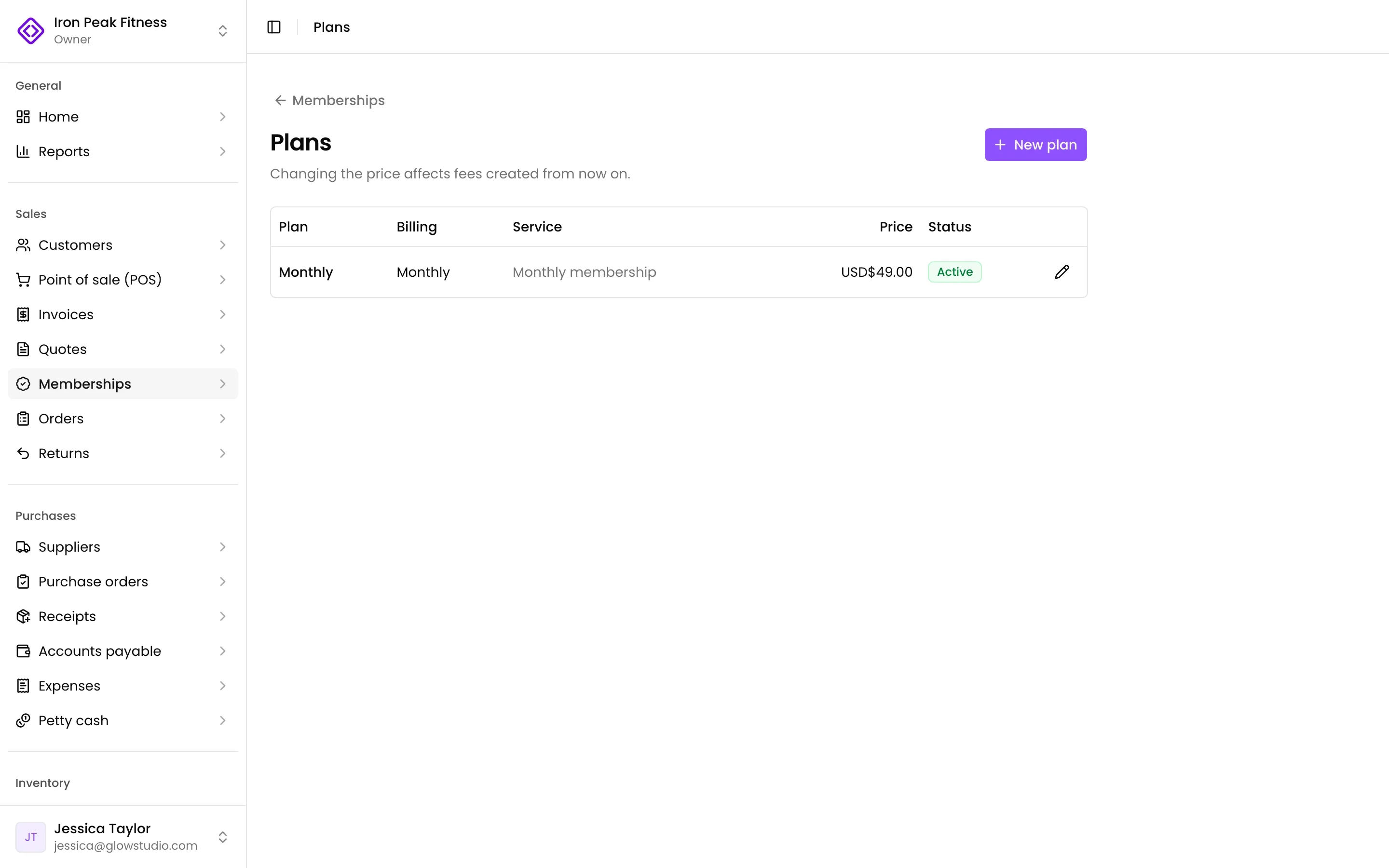 The membership plans